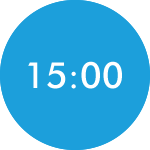 15時00分