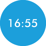 16時55分